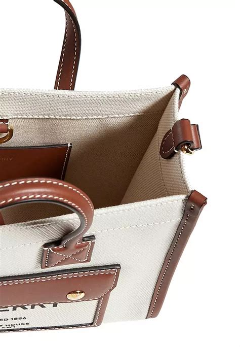 tan burberry bag|Mini Freya Tote in Natural/tan .